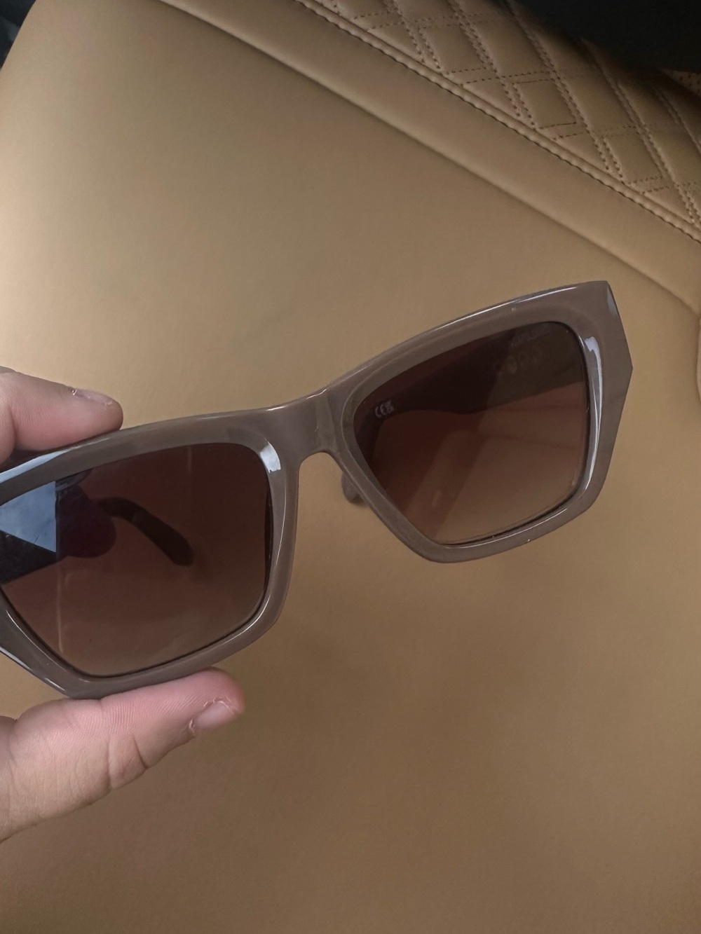 Quay - no apologies - Brown Square Frame Sunglasses - Classic UV Protection